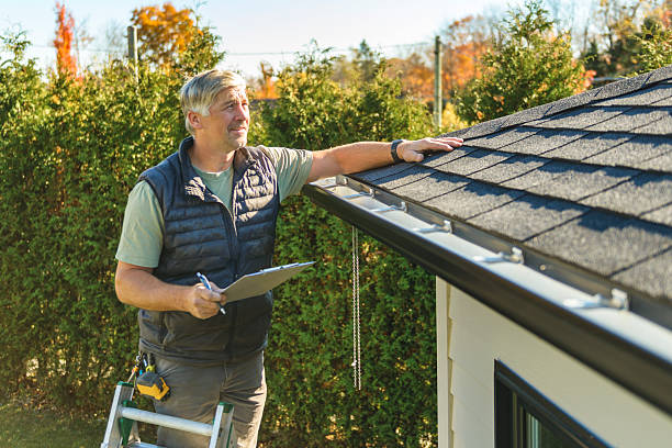 Professional Roof Inspection technician working in Winsted, CT